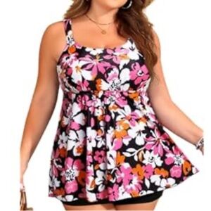 Floral Print Women's Swim Dress